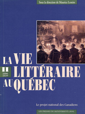 cover image of La vie littéraire au Québec